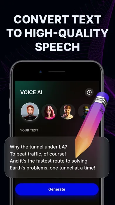 Capturas de pantalla de AI Generator - Voice Changer