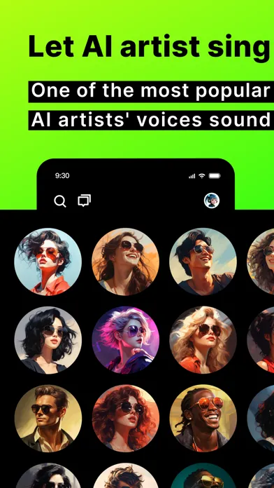 Captures d'écran de YourArtist.AI - AICover & Chat