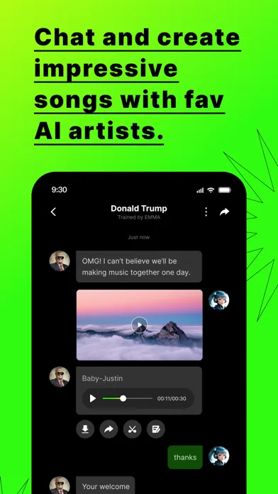 Captures d'écran de YourArtist.AI - AICover & Chat