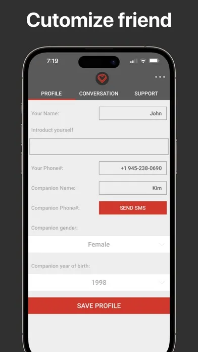 Zrzuty ekranu YourBFF - Best AI Chat Buddy