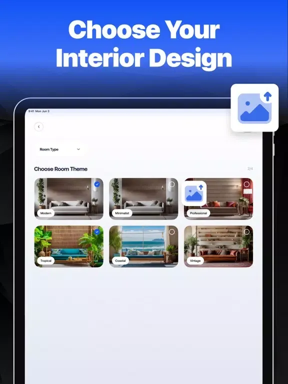 Interior AI Design iPad  سکرین شاٹس