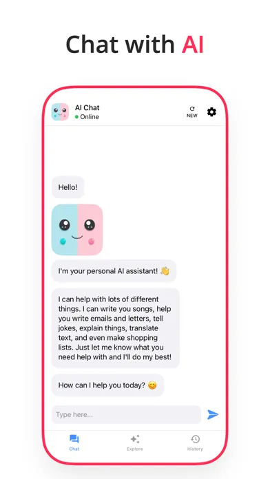 Captures d'écran de AI Chat: Chatbot Assistant
