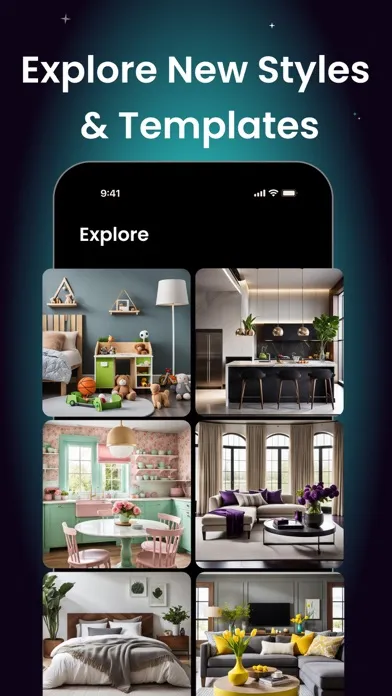 Capturas de tela do AI Interior & Home Design
