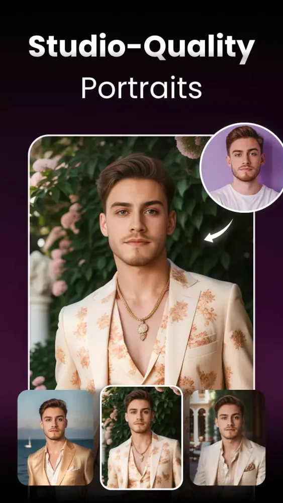 Скриншоты AI Headshot Generator - Pix Me