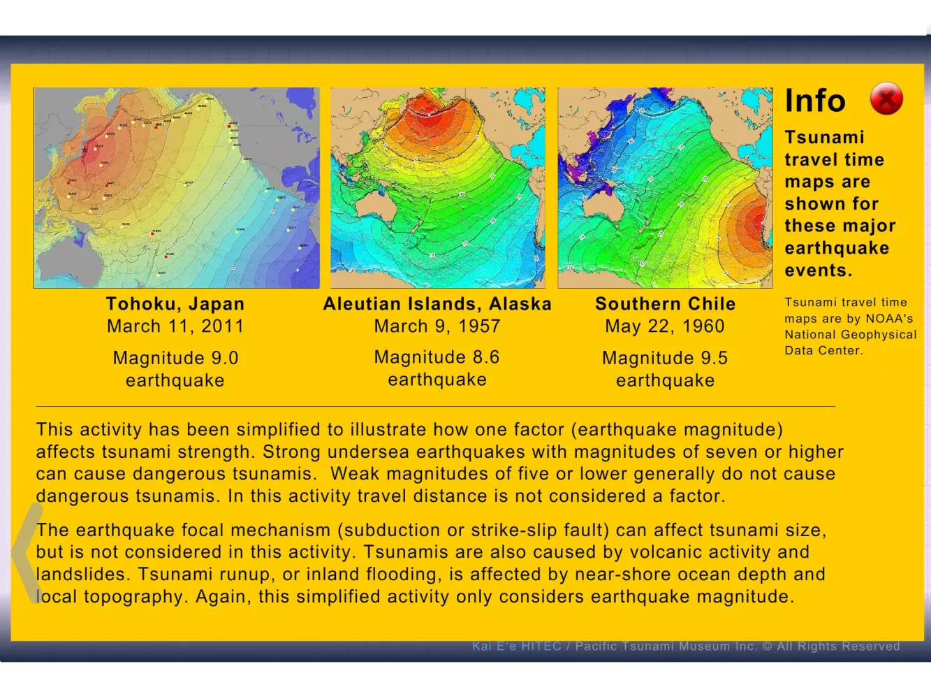 Screenshot di Tsunami warning? You decide!