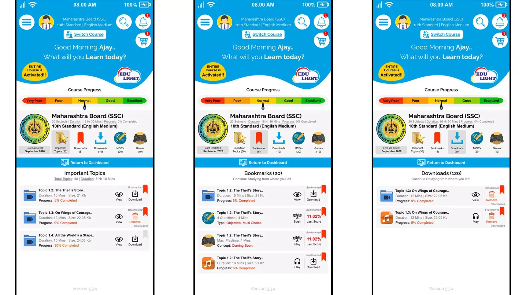 Capturas de tela do Edulight - The Learning App