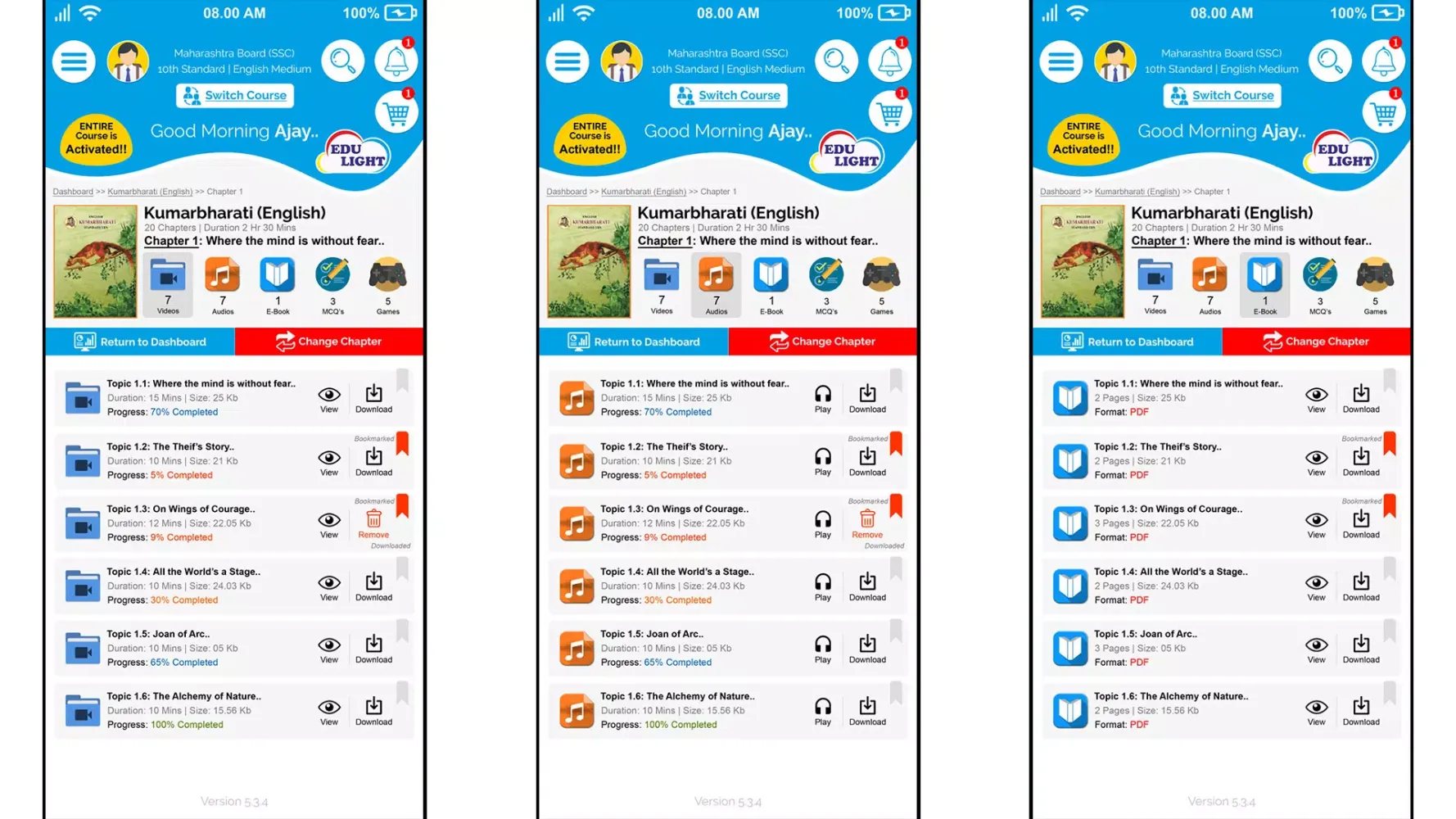 Screenshot di Edulight App (TV & Tablet)