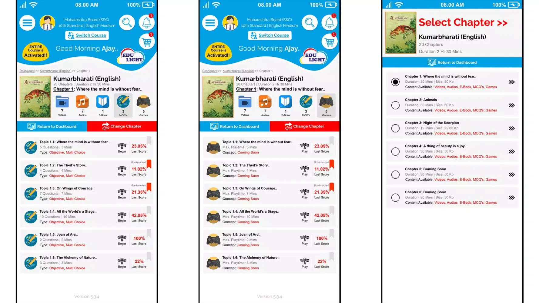 Screenshot di Edulight App (TV & Tablet)