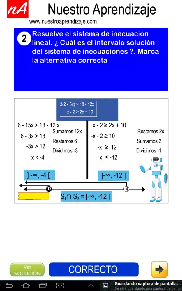 Sistema Inecuaciones lineales Screenshots
