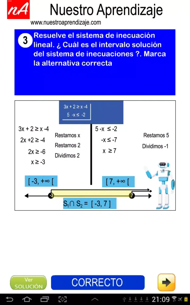 Sistema Inecuaciones lineales Screenshots
