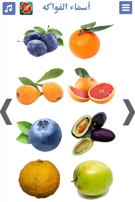 Fruits name in Arabic Screenshots
