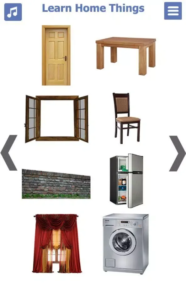 ภาพหน้าจอของ Home Things in English
