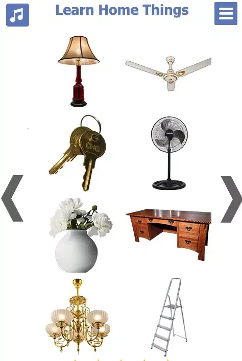 ภาพหน้าจอของ Home Things in English