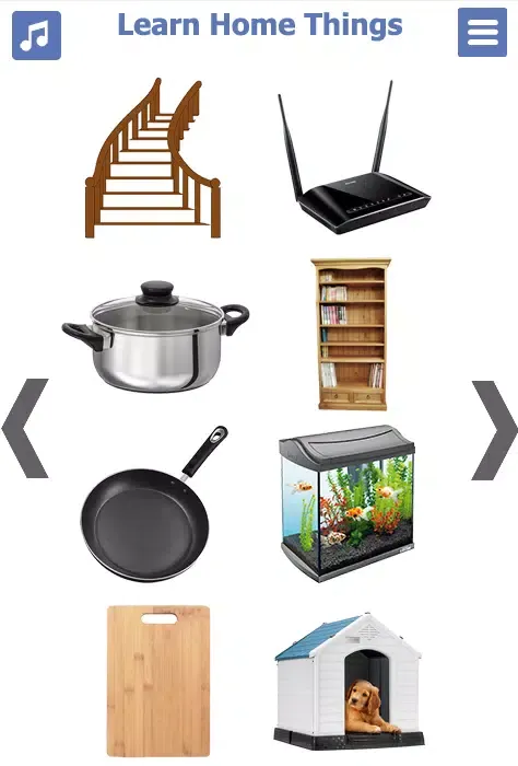 ภาพหน้าจอของ Home Things in English