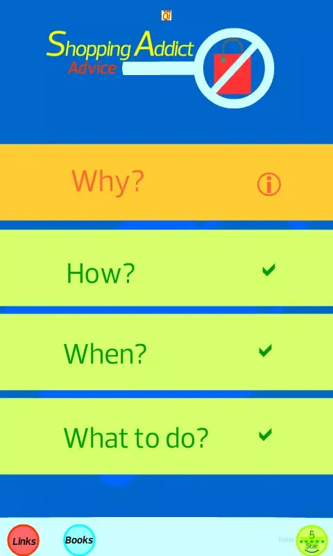 Shopping Addiction Advice Screenshots