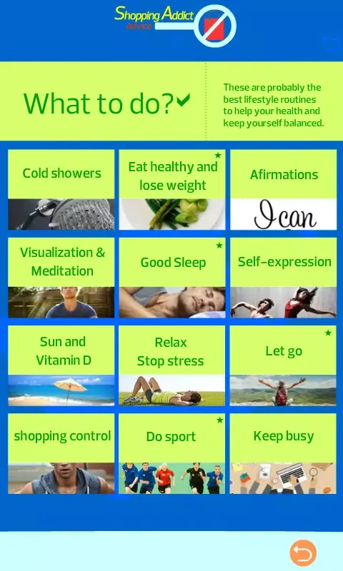 Shopping Addiction Advice Screenshots