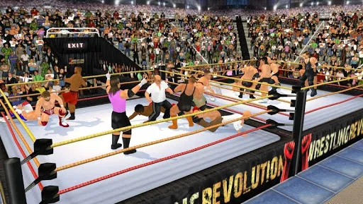 Tangkapan layar Wrestling Revolution 3D