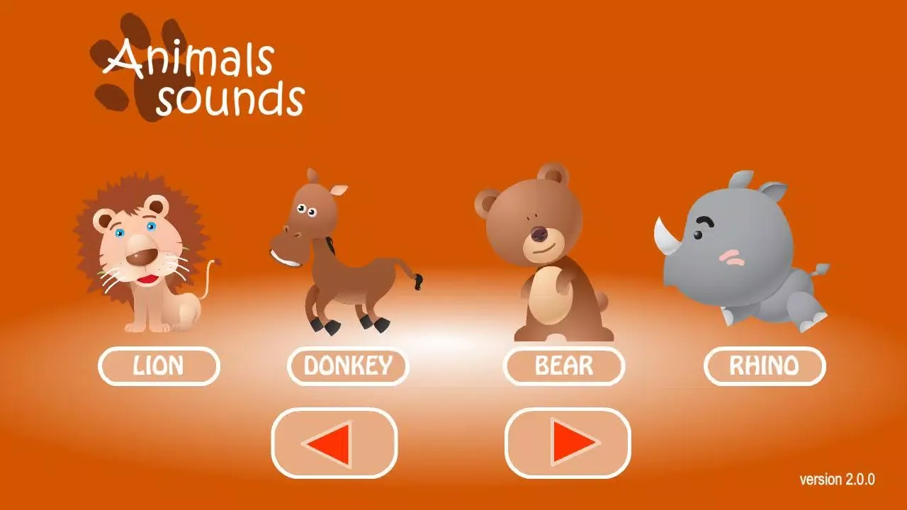 Ảnh chụp màn hình của Animals Sounds