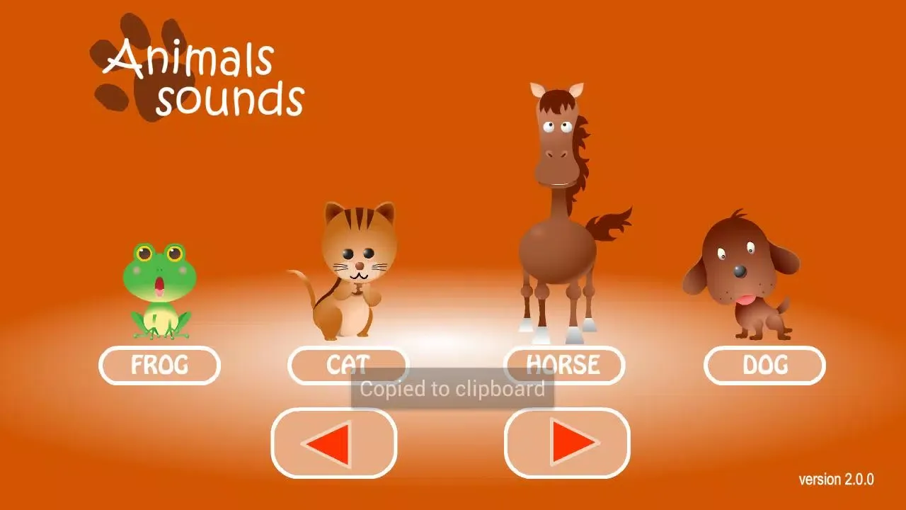 Ảnh chụp màn hình của Animals Sounds