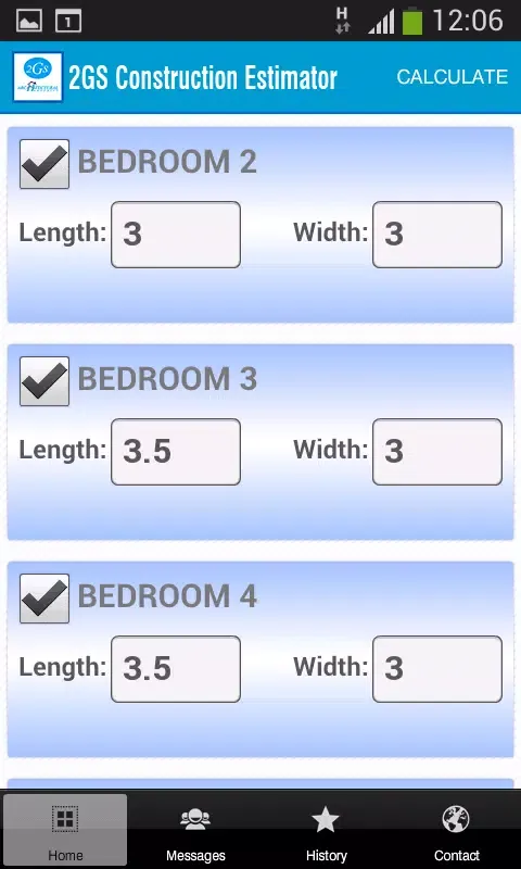 Captures d'écran de 2GS Construction Estimator