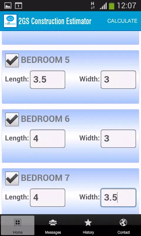 Captures d'écran de 2GS Construction Estimator