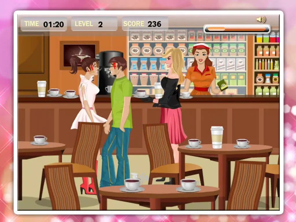 Tangkapan skrin Cute girl kissing iPad 