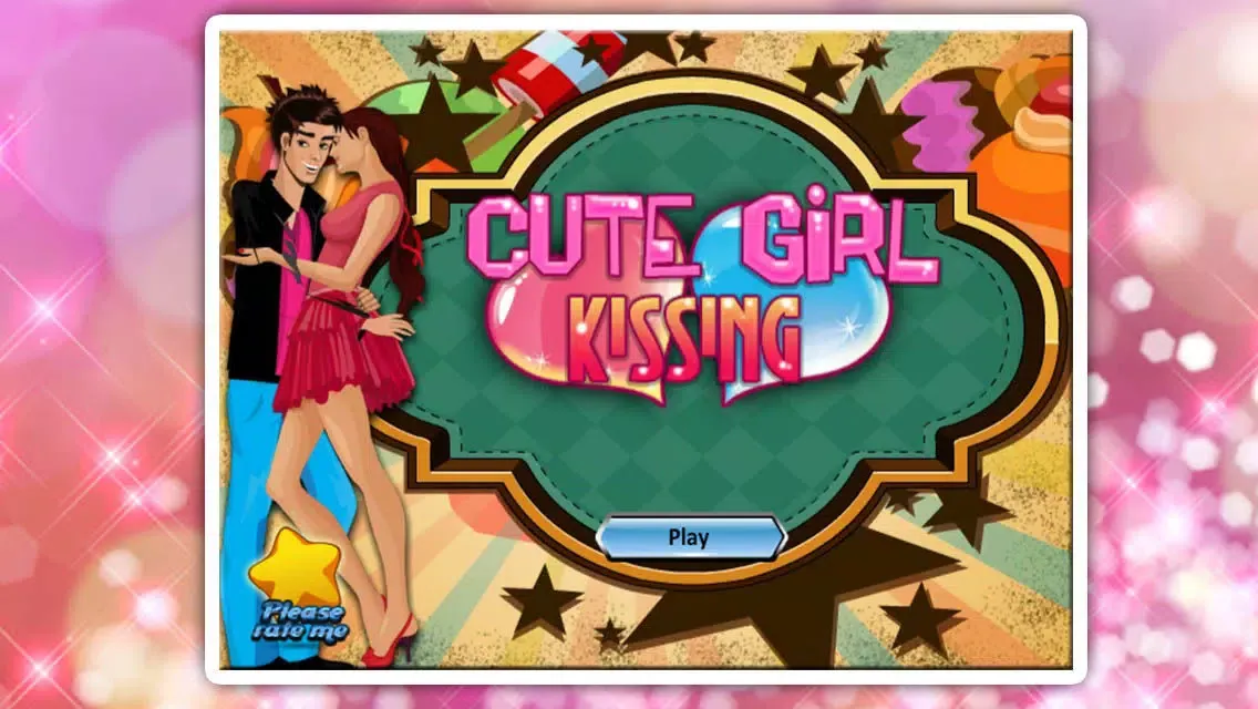 Tangkapan skrin Cute girl kissing