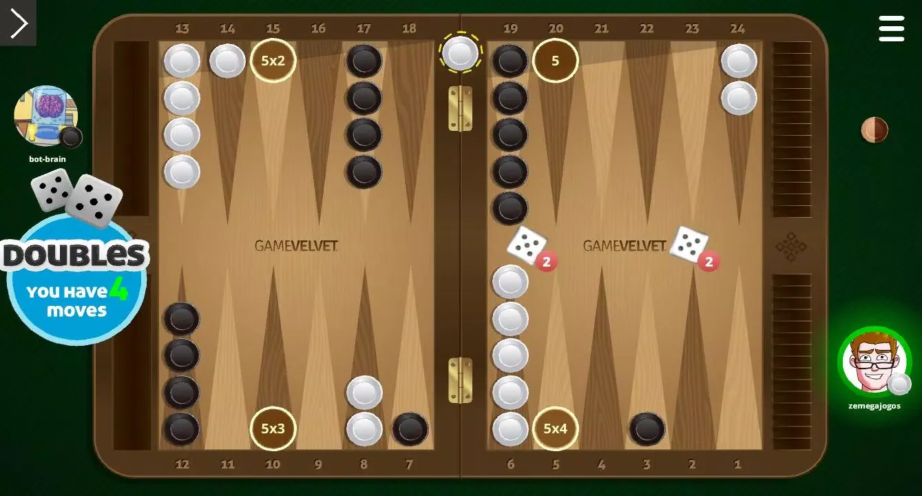 Backgammon Ekran Görüntüleri