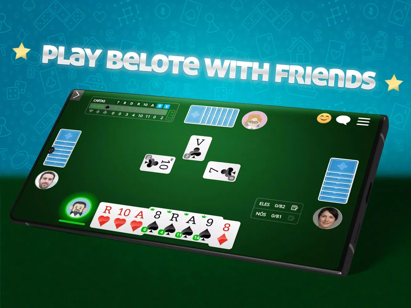 Belote Online应用截图