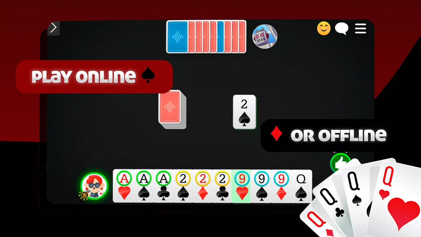 Captures d'écran de Straight Gin Rummy Online