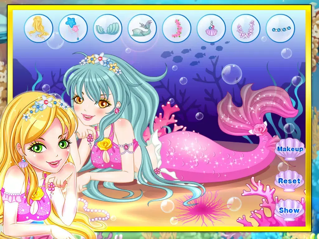 صور Mermaid princess party dressup iPad 