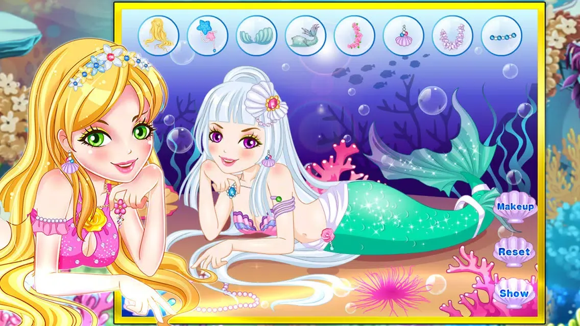 صور Mermaid princess party dressup