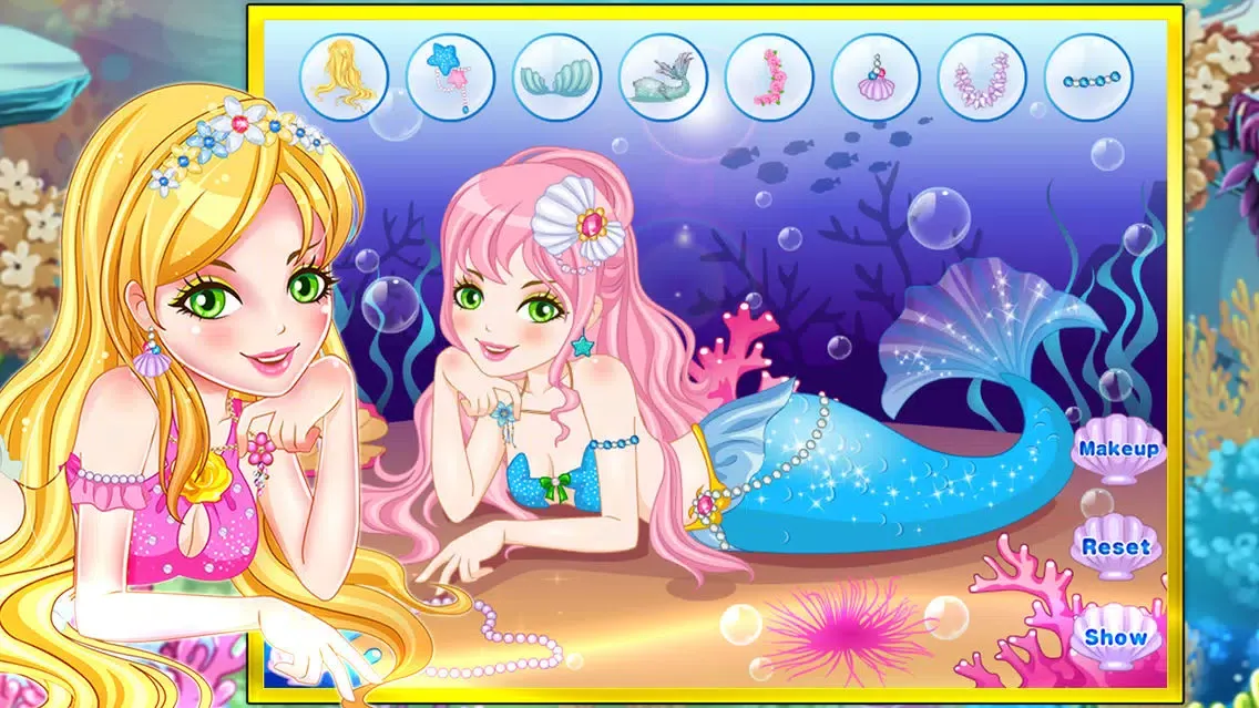 صور Mermaid princess party dressup