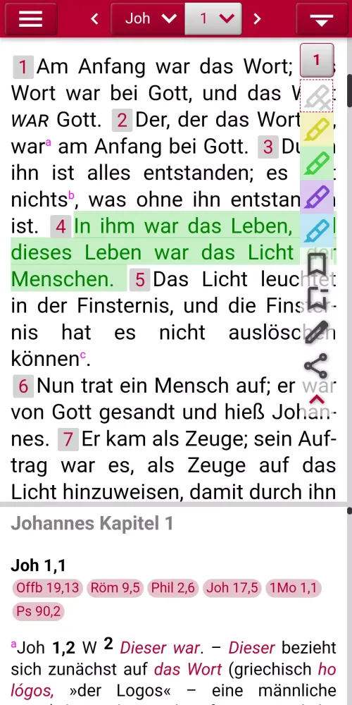 Studienbibel NGÜ Screenshots