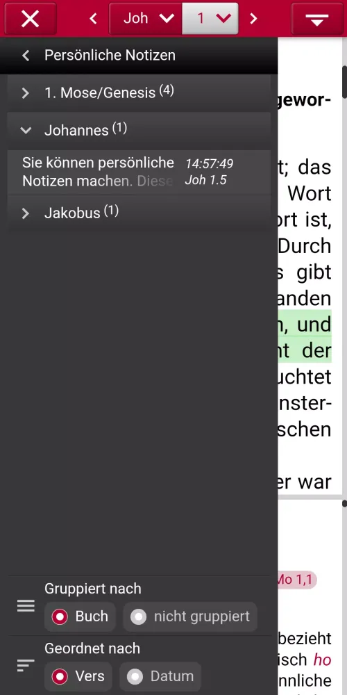 Studienbibel NGÜ Screenshots