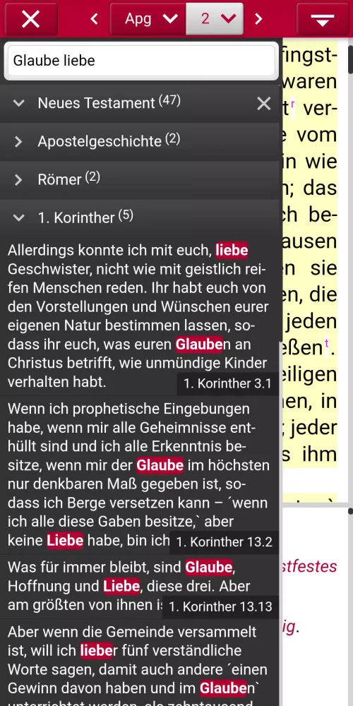 Studienbibel NGÜ Screenshots