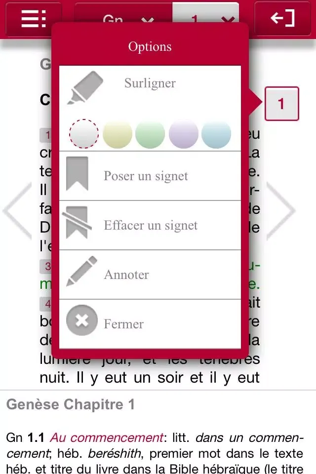 Bible d'étude Segond 21 Screenshots