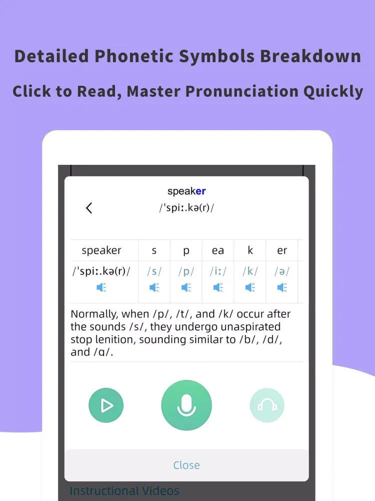 English IPA-44 phonetic Screenshots