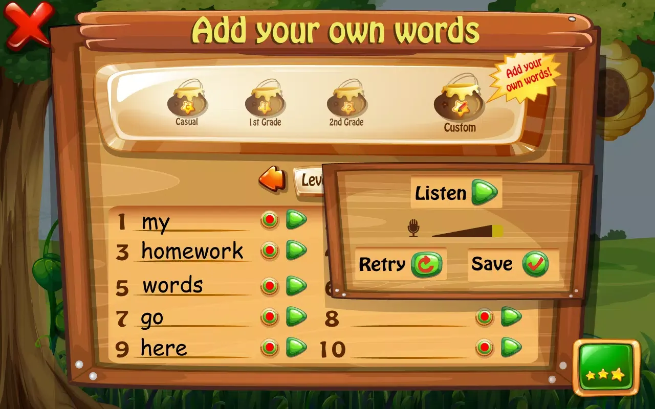 Tangkapan layar Spelling Bug Hangman