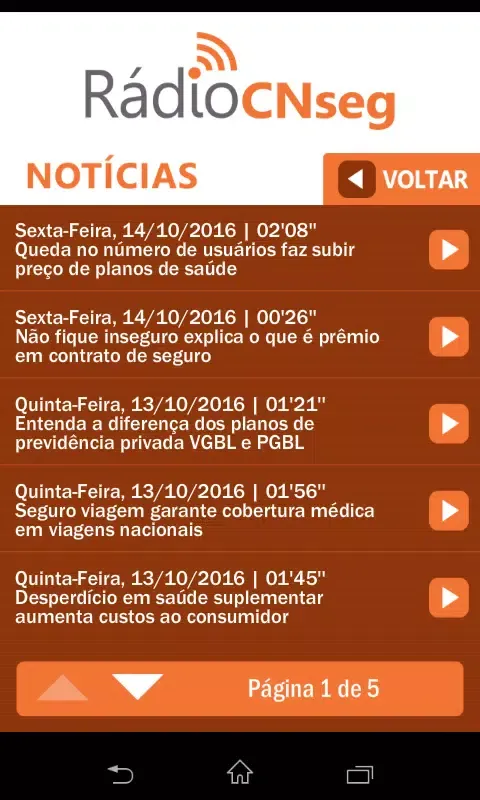 Rádio CNseg Screenshots