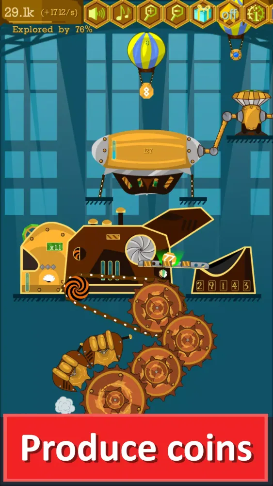 ภาพหน้าจอของ Steampunk Idle Gear Spinner