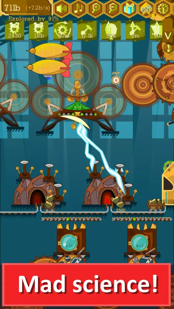 ภาพหน้าจอของ Steampunk Idle Gear Spinner