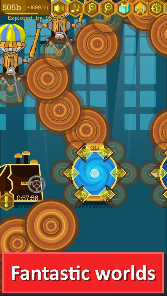 ภาพหน้าจอของ Steampunk Idle Gear Spinner