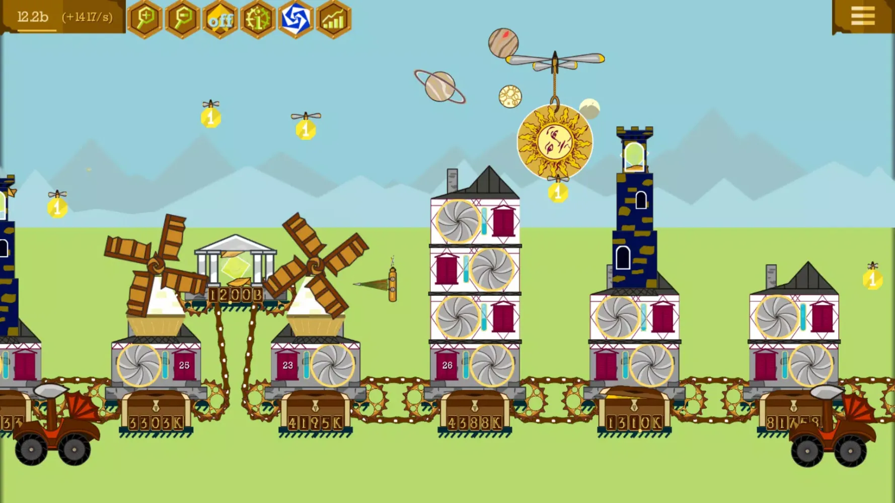 ภาพหน้าจอของ Steampunk Idle Gear Spinner
