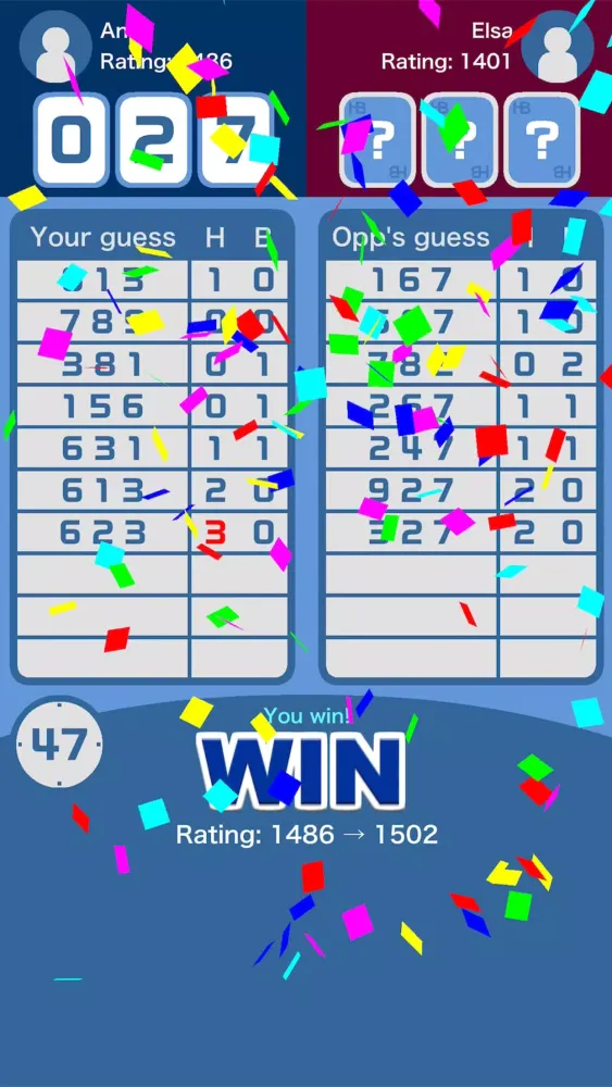 Hit＆Blow Screenshots