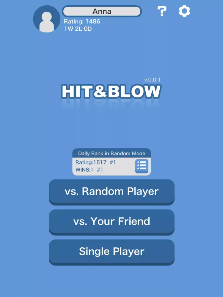 Hit＆Blow Screenshots