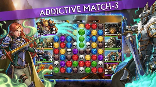 Screenshot di Gems of War - Match 3 RPG