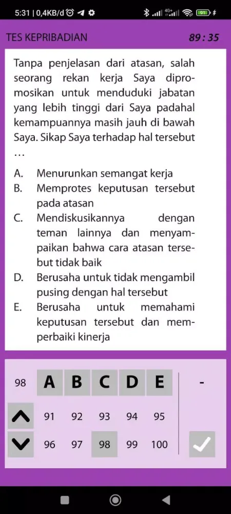 Screenshot di Soal Tes CAT CPNS ASN