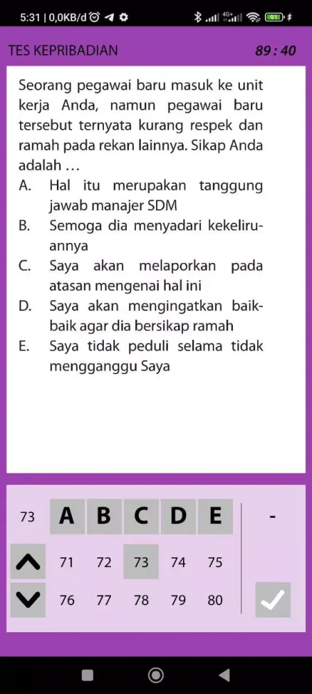 Screenshot di Soal Tes CAT CPNS ASN