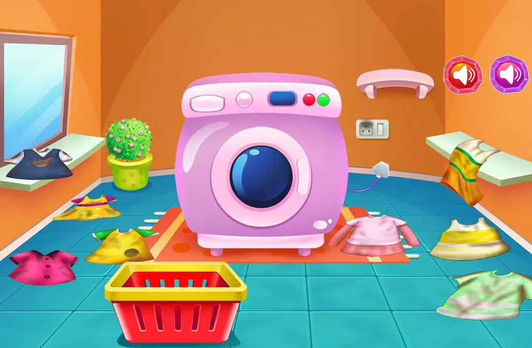 ภาพหน้าจอของ girls games cleaning house